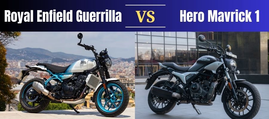 Royal Enfield Guerrilla vs Hero Mavrick 1